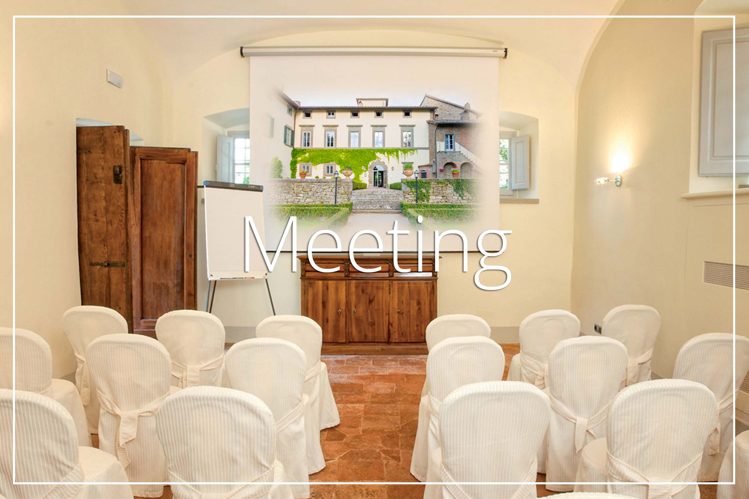 Meeting Room Villa di Piazzano SLH Luxury Hotel Cortona tuscany