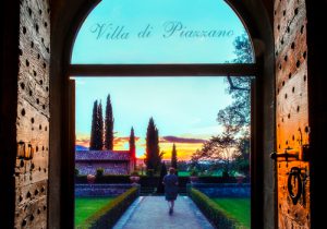 Entrance Villa di Piazzano SLH Luxury Hotel Cortona tuscany