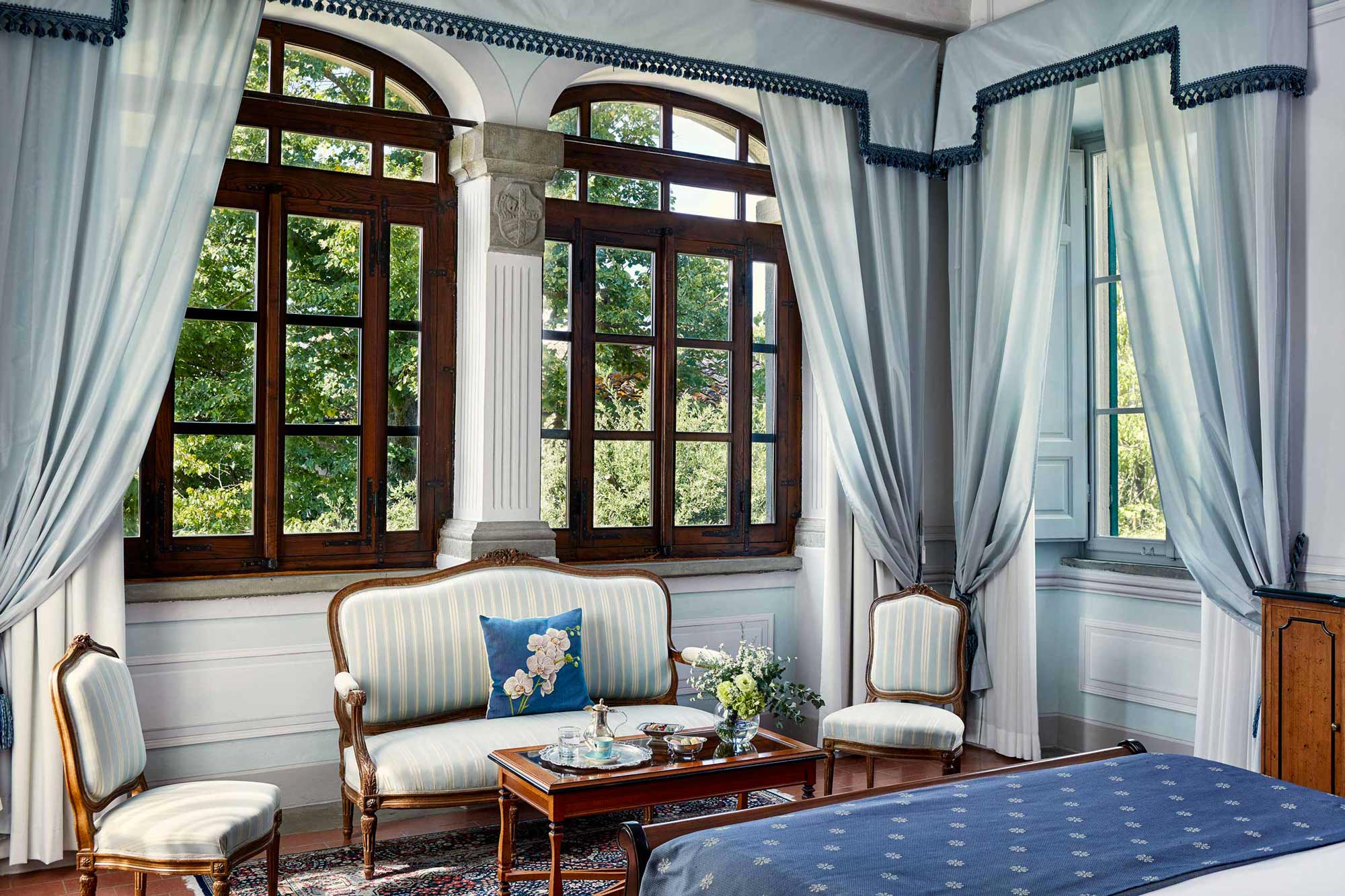 Junior Suite in Villa di Piazzano SLH Luxury Hotel Cortona tuscany