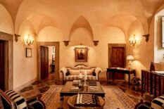 View of the Hall of Villa di Piazzano SLH Luxury Hotel Cortona tuscany